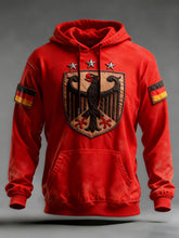 Herren-Hoodie mit Tasche für Deutschland Design in Übergröße